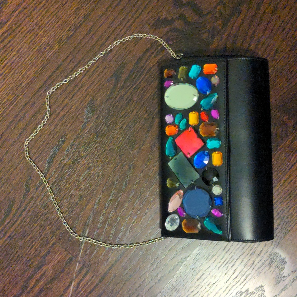 Zara Bejeweled Shoulder Bag